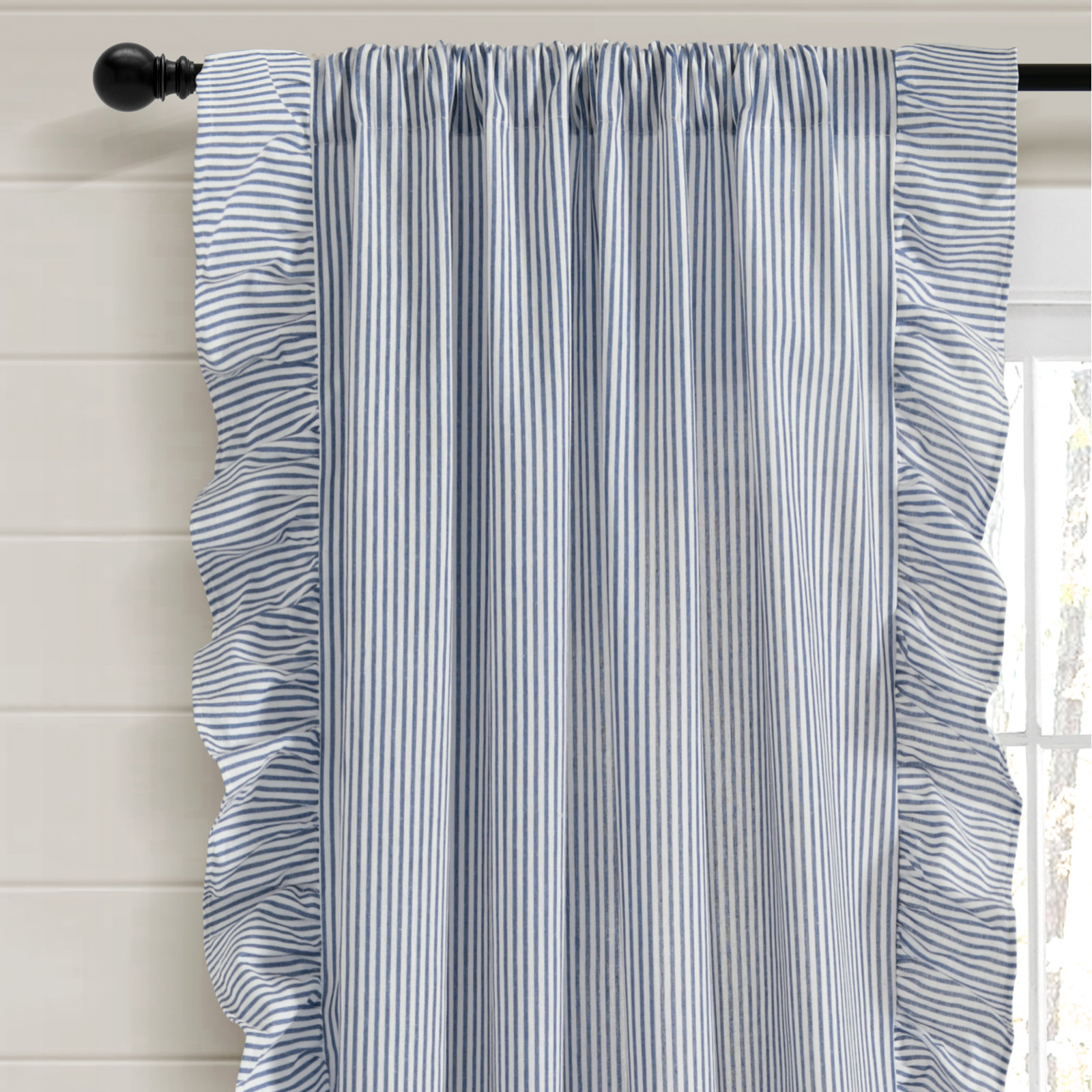 Yolandi Room Darkening Curtain, Navy