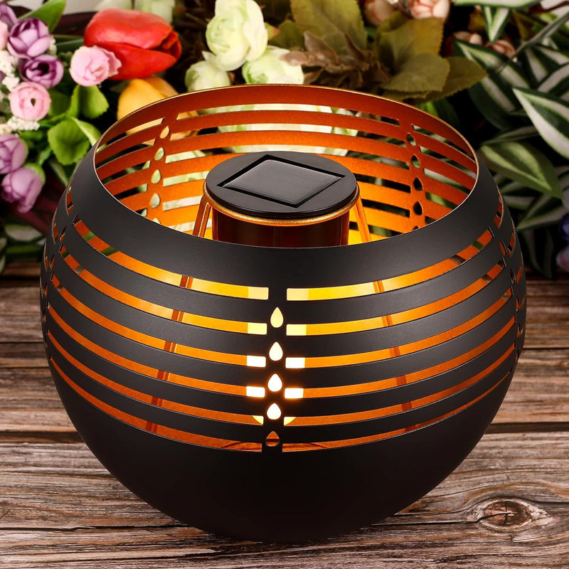 Lampe de table d'extérieur à énergie solaire 6,15 po à DEL intégrée