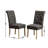 Habit Solid Wood Tufted Parsons Dining Chair, Set Of 2-1368270399