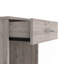 Table de chevet H 21 po, un tiroir, tablette basse, plateau supérieur, gris clair