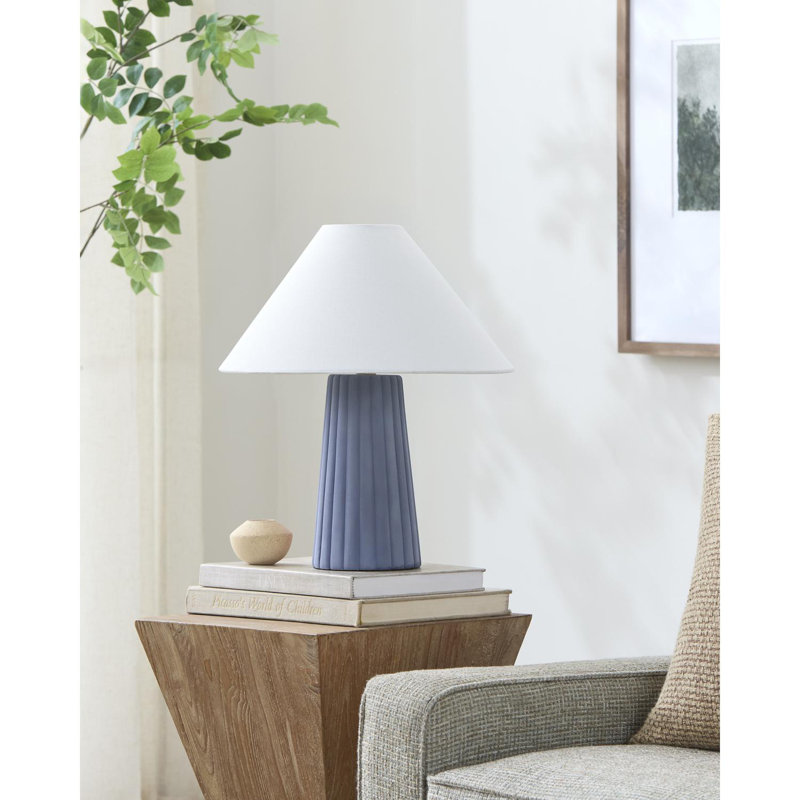 Grove Burkhalter Table Lamp, Blue