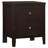 Garrett Cappuccino 2-Drawer Rectangular Nightstand