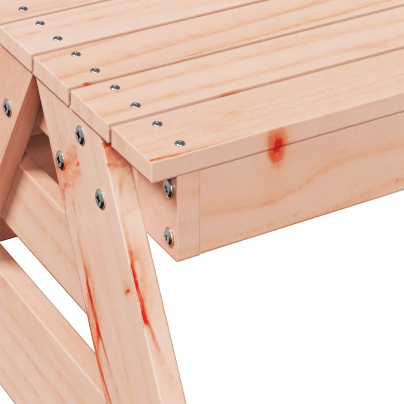 Raemoore Rectangular Outdoor Picnic Table , cm W cm D, 52cm H x 97cm W x 88 cm L, Wood