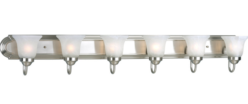 Kartik 6 - Light Dimmable Vanity Light, Brushed Nickel