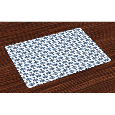 Zipporah Dutch Rhombuses and Flowers Placemat