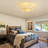 19.3'' Boho Caged Ceiling Fan with Fabric Shades, Light Kit and Remote Control-307473108