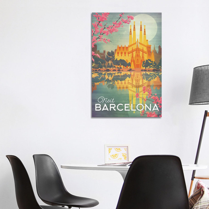 Spain-Barcelona 1 Piece Wrapped Canvas Wall Art, 20.32 cm H x 30.48 cm W