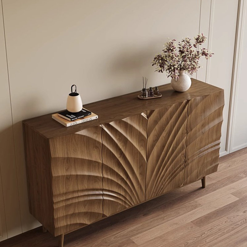 Buffet rétro de style français, H 35,4 po x l 47,2 po x P 15,7 po