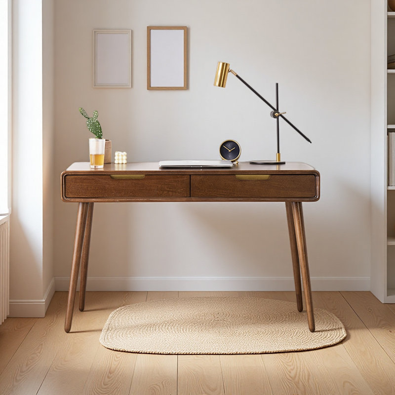 Bureau d'étude en bois massif de style industriel