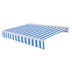 Bright Blue/White Stripe
