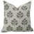 Motif floral gris / beige