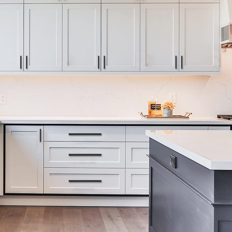 Boutons d'armoire modernes noirs mat, fabrication en alliage de zinc, boutons de tiroir carrés de 1 pouce pour la cuisine, la salle de bain et les meubles
