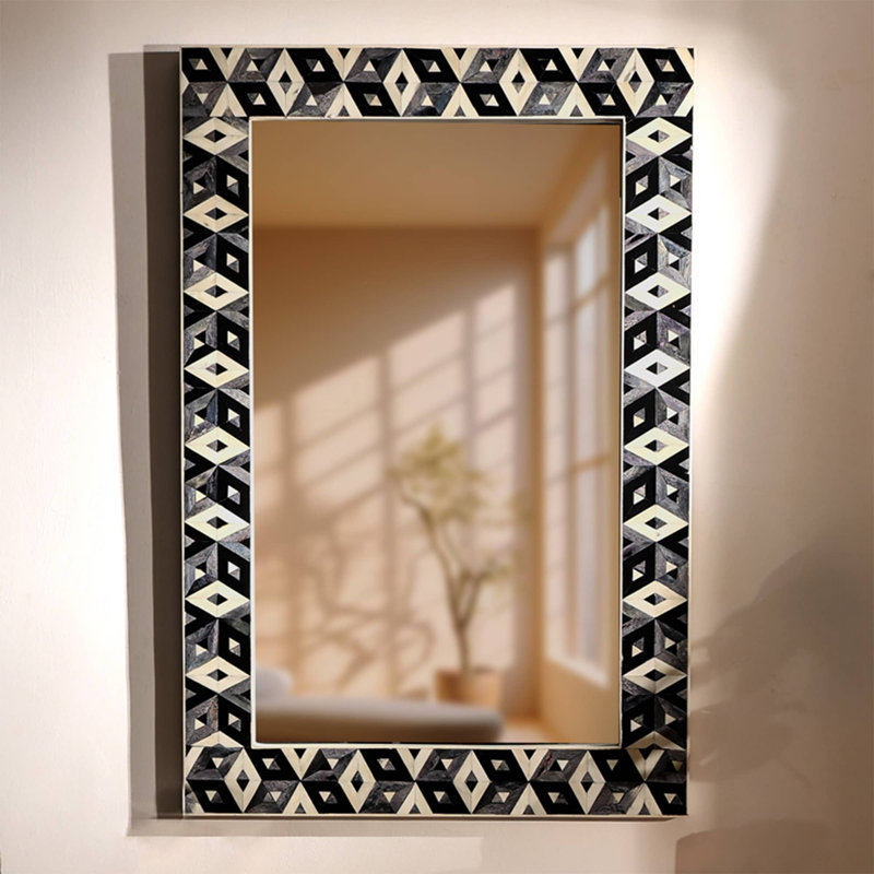 Miroir mural | Miroir décoratif encadré | Miroir mural 24 po x 36 po