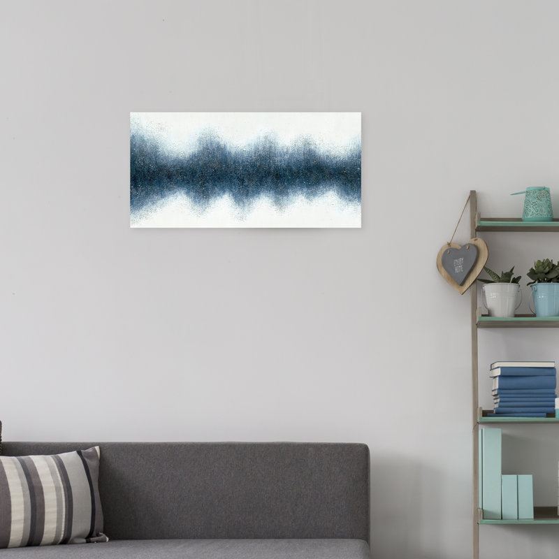 Peinture sur toile tendue, H 20 po x l 40 po x P 1,5 po
