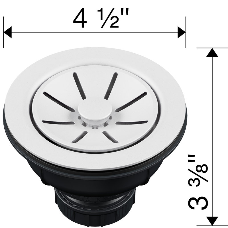 BLANCO PLASTIC BASKET STRAINER WHITE, White