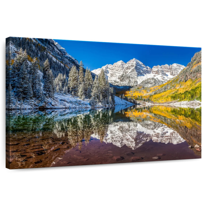 Alvord Majestic Maroon Bells, H 32 po x l 48 po