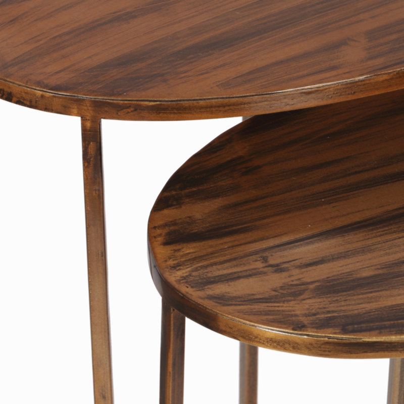 Souvigny Iron Top End Table