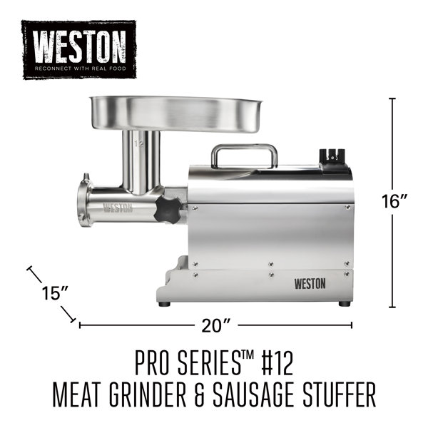 Weston 750 Watt Heavy Duty Meat Grinder/Sausage Stuffer