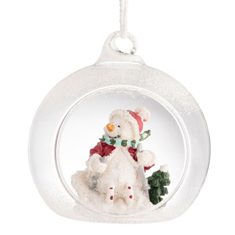10cm Glass Hanging Figurine Ornament