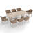 Outdoor 8-person Dining Set With Cushions-276498206-276498204