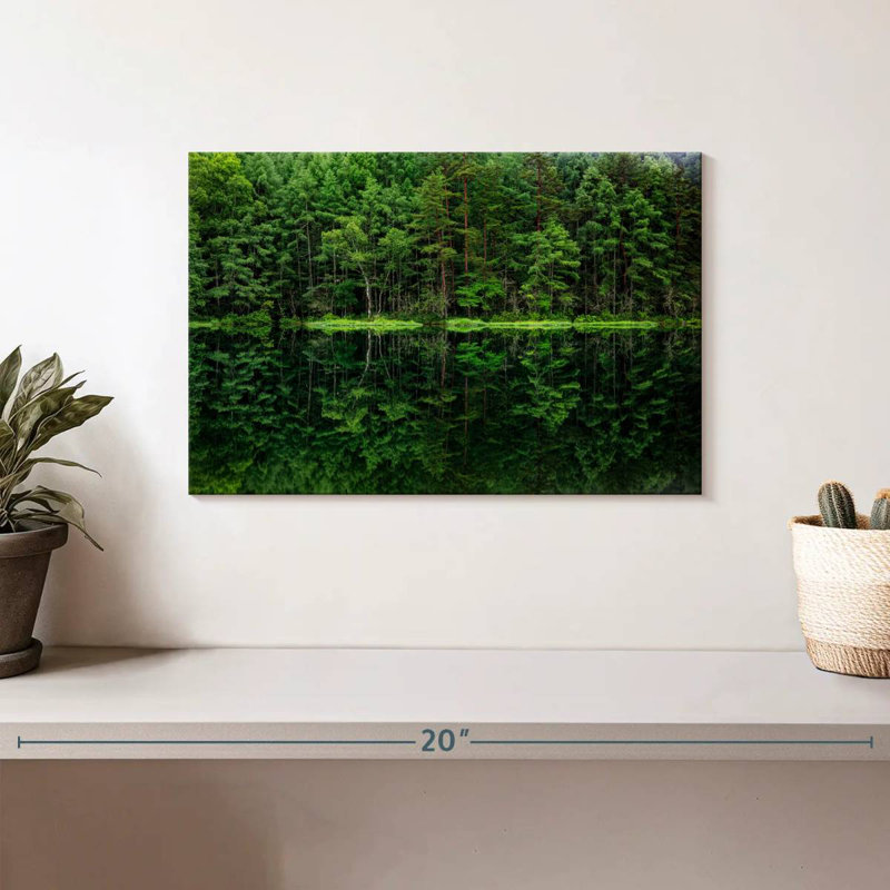 Harnek, reflet de la forêt verte, H 8 po x l 12 po