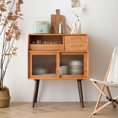 Buffet en noyer et cerisier