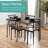 Alecsis 4 - Person Four Leg Dining Set-585864060