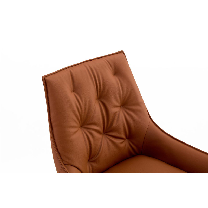 PU Dining Chairs, 2, Camel