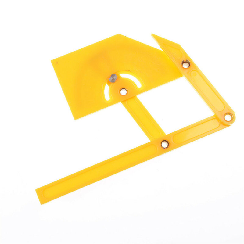 Angle protractor Portable 0-180 Degrees Angle Finder Plastic Protractor Goniometer Miter Gauge