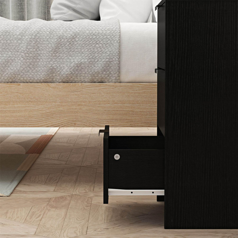 Ragavan 40cm W Manufactured Wood Bedside Table