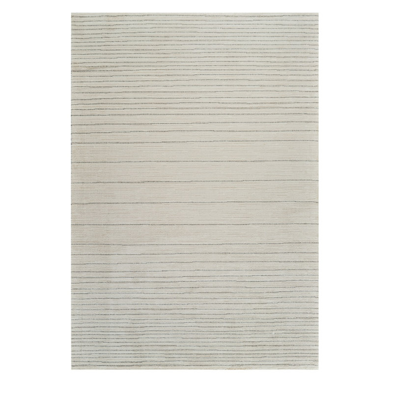 Tapis abstrait antidérapant crème et beige 5 pi x 8 pi