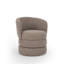 Upholstered Swivel Barrel Chair-1283384950