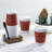 Coffee Bar Solid Wood Tabletop Cup Holder