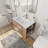 Wall Mounting Bathroom Vanity With Gel Sink
