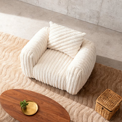 Chaise d'appoint moderne, blanc