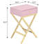Table d'appoint moderne avec tiroirs rose et or de style moderne - S'adapte à divers styles de maison-1795221792
