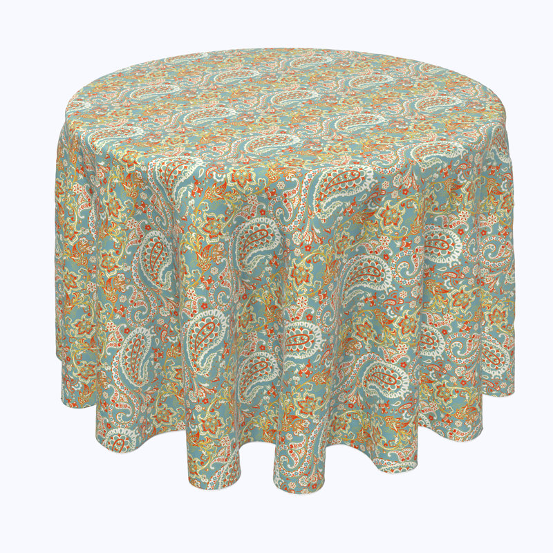Oxbrook Paisley Round Tablecloth, 90" x 90"