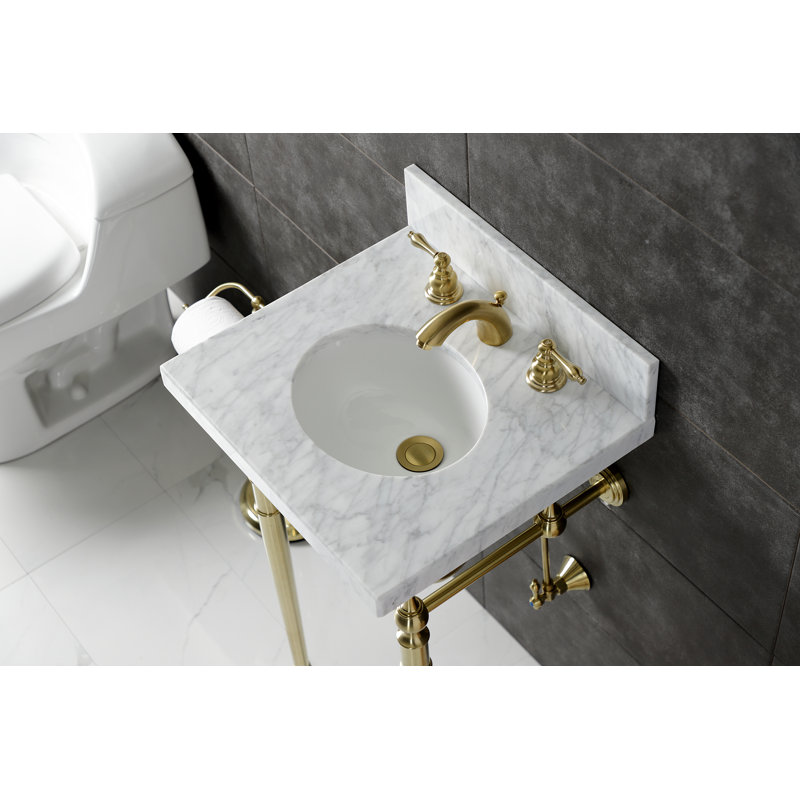 Lavabo de salle de bain Edwardian, Or blanc, Centres de 8 po