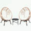 Ensemble de 3 fauteuils en faux osier Beth-107545440-107545441