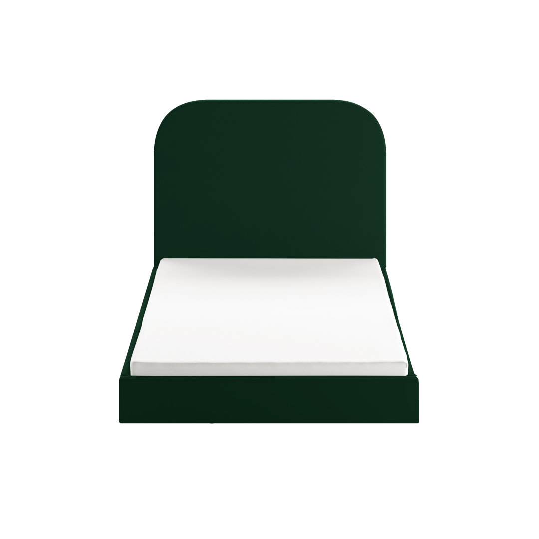 Plum Upholstered Storage Bed