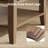 42" Walnut Rectangle Coffee Table with 2 Storage Drawers, 4 Solid Wood Legs