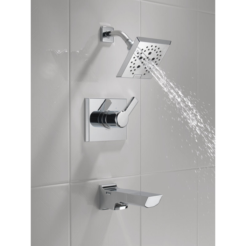 Pivotal 14 Series Tub and Shower Faucet, Chrome