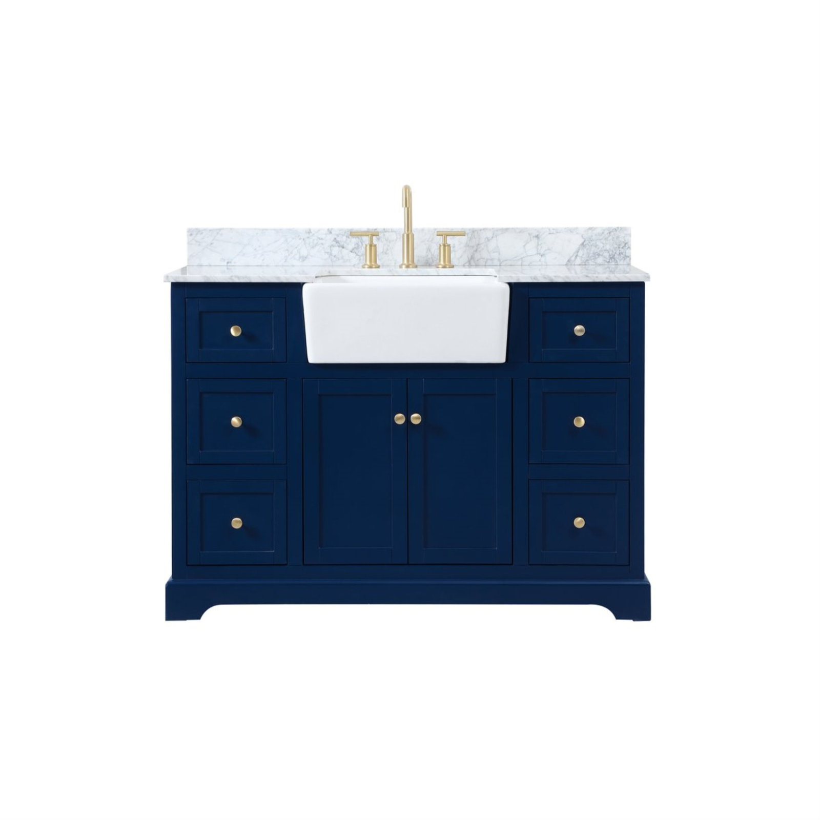 Pardue 48'' Single Bathroom Vanity, Blue