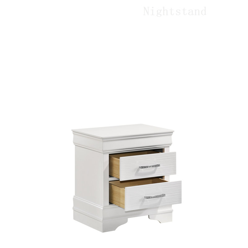 Table de chevet Mayodan, Blanc