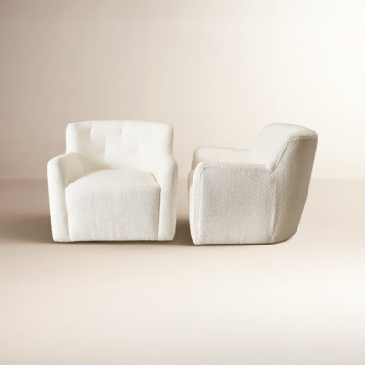 Fae Chenille Swivel Accent Chair