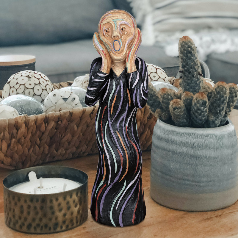The Silent Scream Statue, 15" H x 4.5" W x 4.5" D