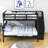 Rasime Twin Over Full Wood Bunk Bed with 3 Shelves-1240823827