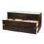 Ensemble de meuble-lavabo double à 5 tiroirs en bois et quartz 72 po Soleil Brun-1414103486-1411548087