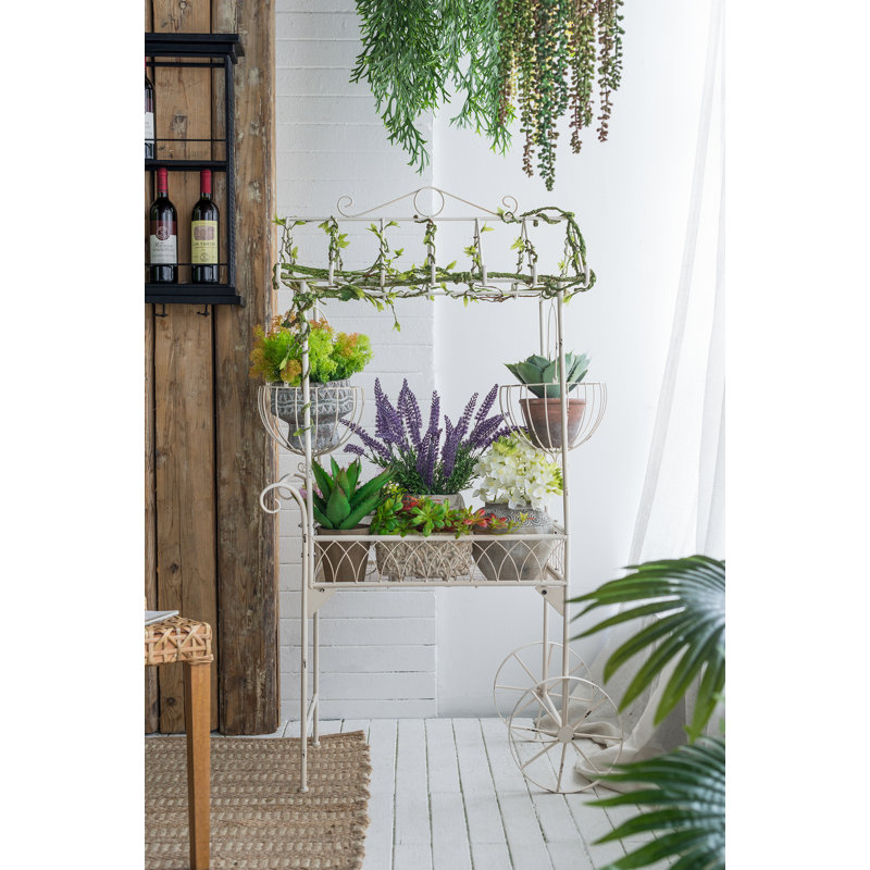 Support pour plante avec 2 paniers Novelty