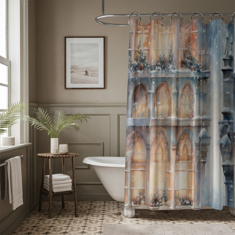 Rideau de douche Festive Lawn - Premium, H 74 po x l 71 po